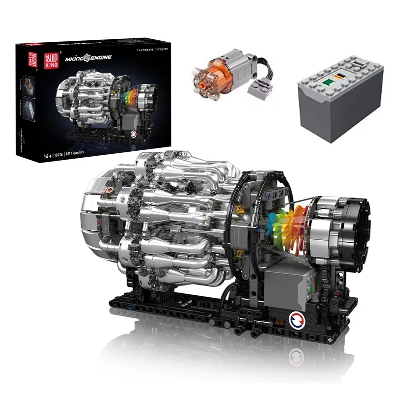 Model Kit Engine - Mould King 10216 Turbojet Motor-Modellsteine –