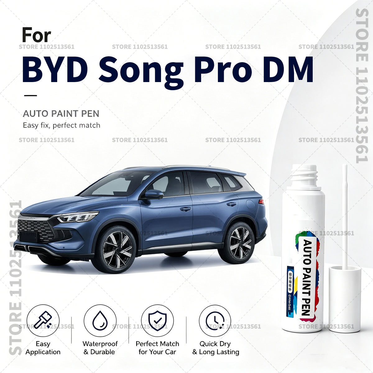 Paint Model Kit - Für BYD Song Pro DM Weißer