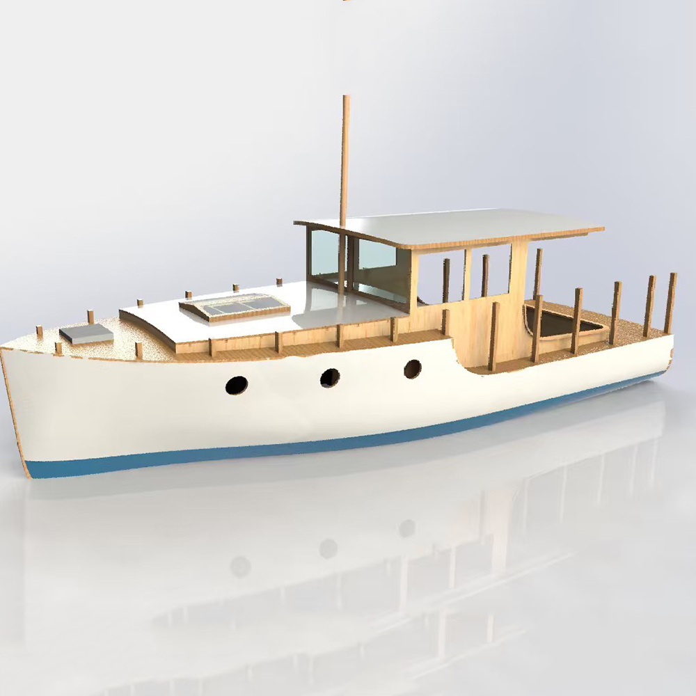 Model Kit Yacht - RC Boot 70 cm Europäische Klassische