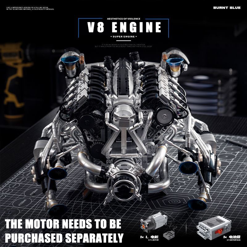 MOC Supercar V8 Motorbausteine – Model Kit Engine Bewertung und Preis