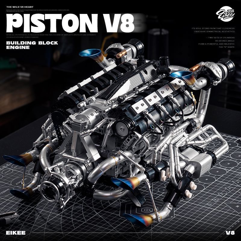 MOC Supercar V8 Motorbausteine – Model Kit Engine Bewertung und Preis