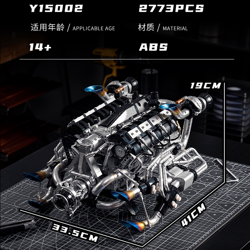 MOC Supercar V8 Motorbausteine – Model Kit Engine Bewertung und Preis