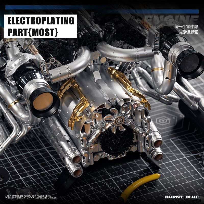 MOC Supercar V8 Motorbausteine – Model Kit Engine Bewertung und Preis