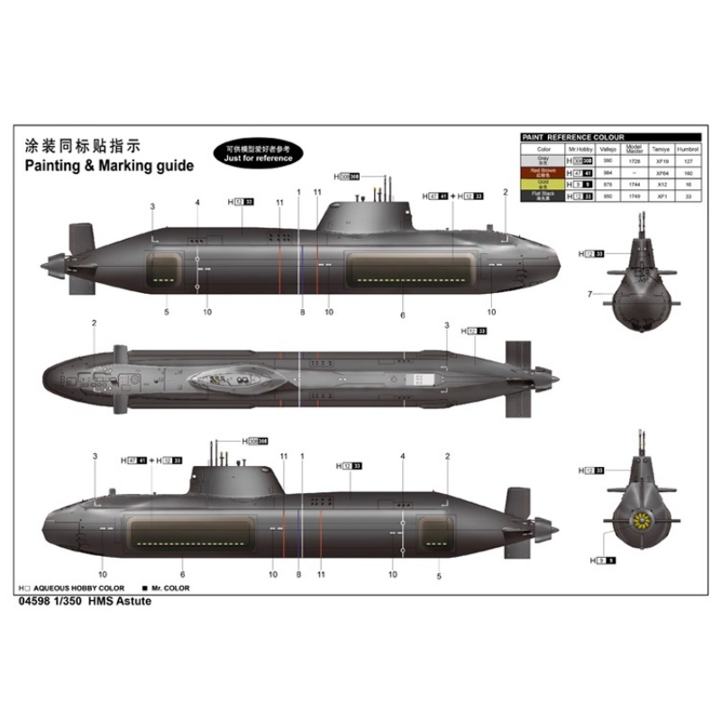 TRUMPETER HMS Astute Classnucl – Model Kit Yacht Bewertung und Preis