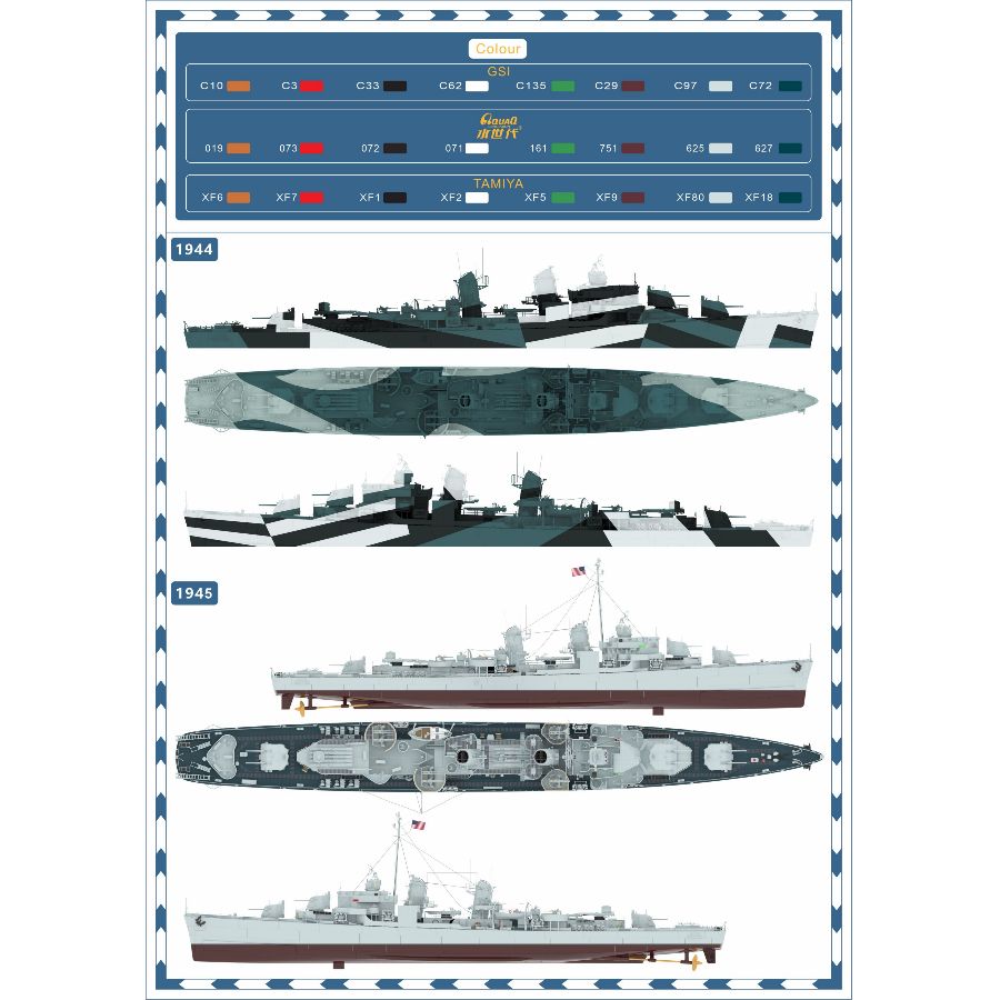TM35007FH 1/350 USS Destroyer  – Model Kit Yacht Bewertung und Preis