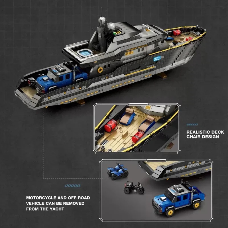 Reobrix 66103 Riesige Luxusyac – Model Kit Yacht Bewertung und Preis