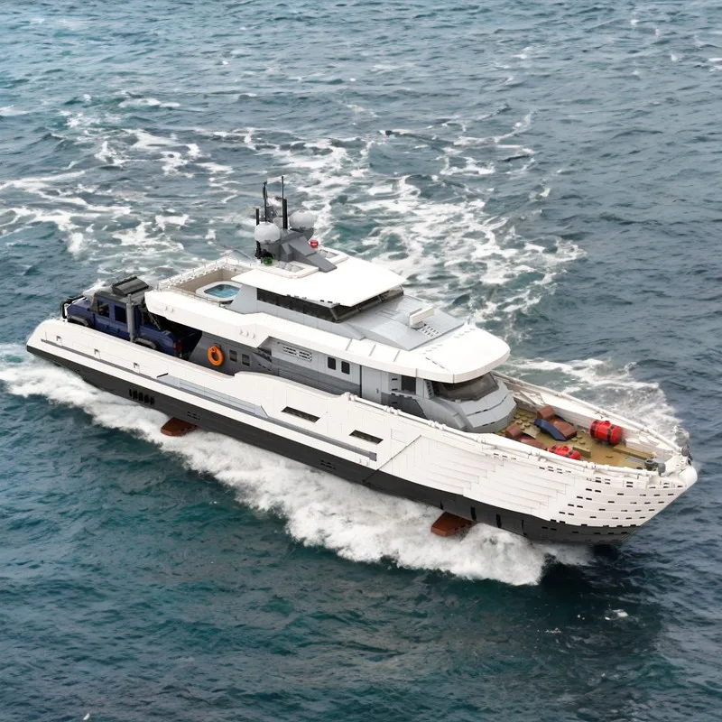 4367-teiliges Weißes Moc Explo – Model Kit Yacht Bewertung und Preis