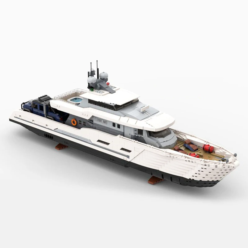 4367-teiliges Weißes Moc Explo – Model Kit Yacht Bewertung und Preis
